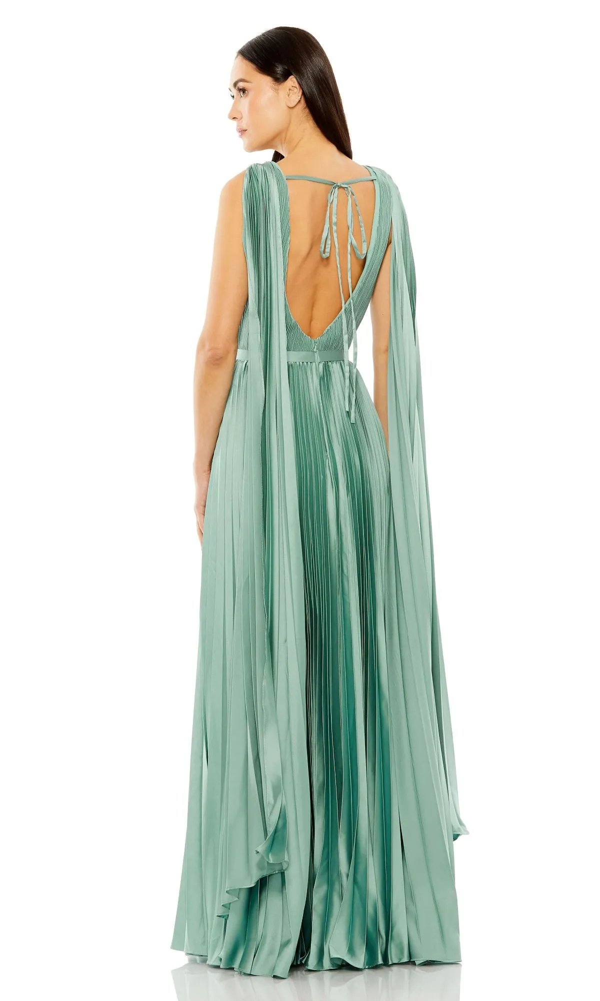 Sage Green Long Formal Dress: Mac Duggal 49716 sold by PromGirl product image thumbnail 2