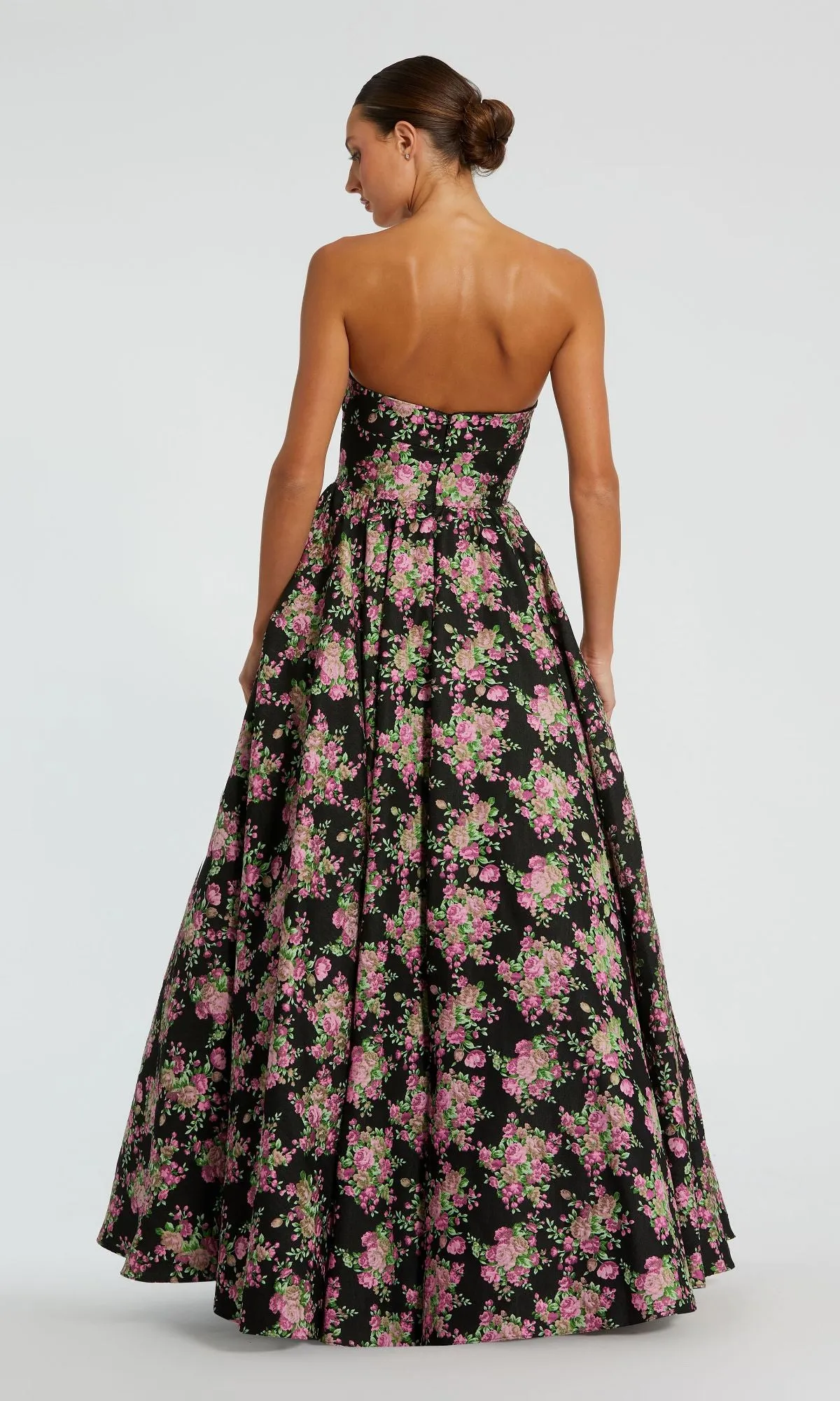 Strapless Print Formal Dress: Mac Duggal 68780 sold by PromGirl product image thumbnail 2