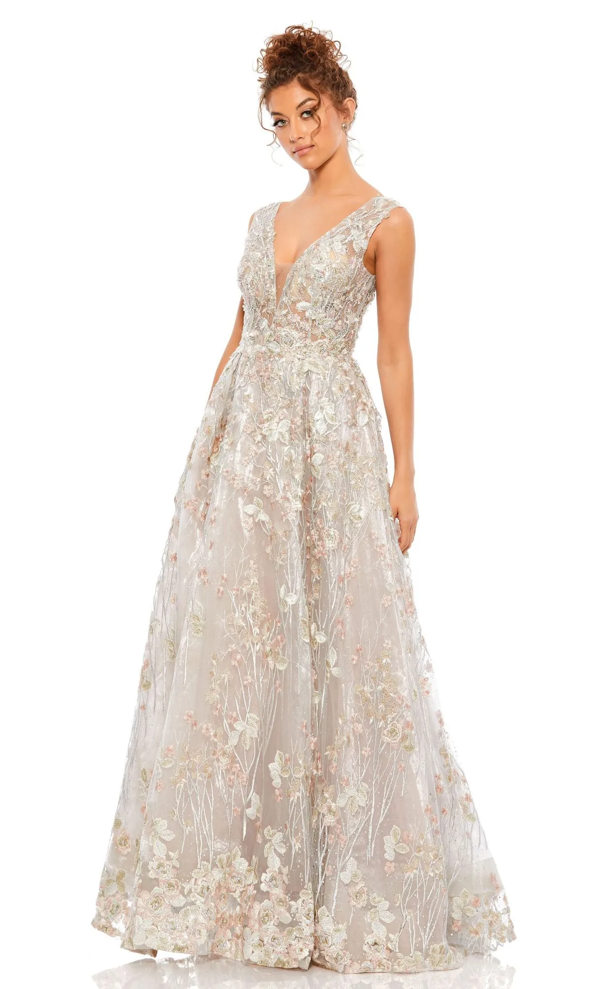 Embroidered Long Formal Dress: Mac Duggal A20131 sold by PromGirl product image thumbnail 3