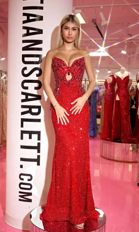 Long Prom Dress PS24878C by Portia and Scarlett sold by PromGirl