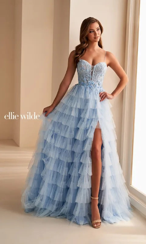 Long Prom Dress: Ellie Wilde EW36223 made by ellie wilde