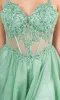Long Glitter Prom Dress: Cinderella Couture 8238J sold by PromGirl