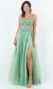 Long Glitter Prom Dress: Cinderella Couture 8238J sold by PromGirl