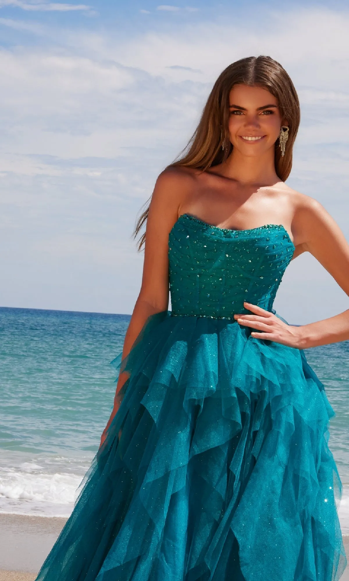 Long Prom Dress: Nox Anabel A1591 sold by PromGirl product image thumbnail 5