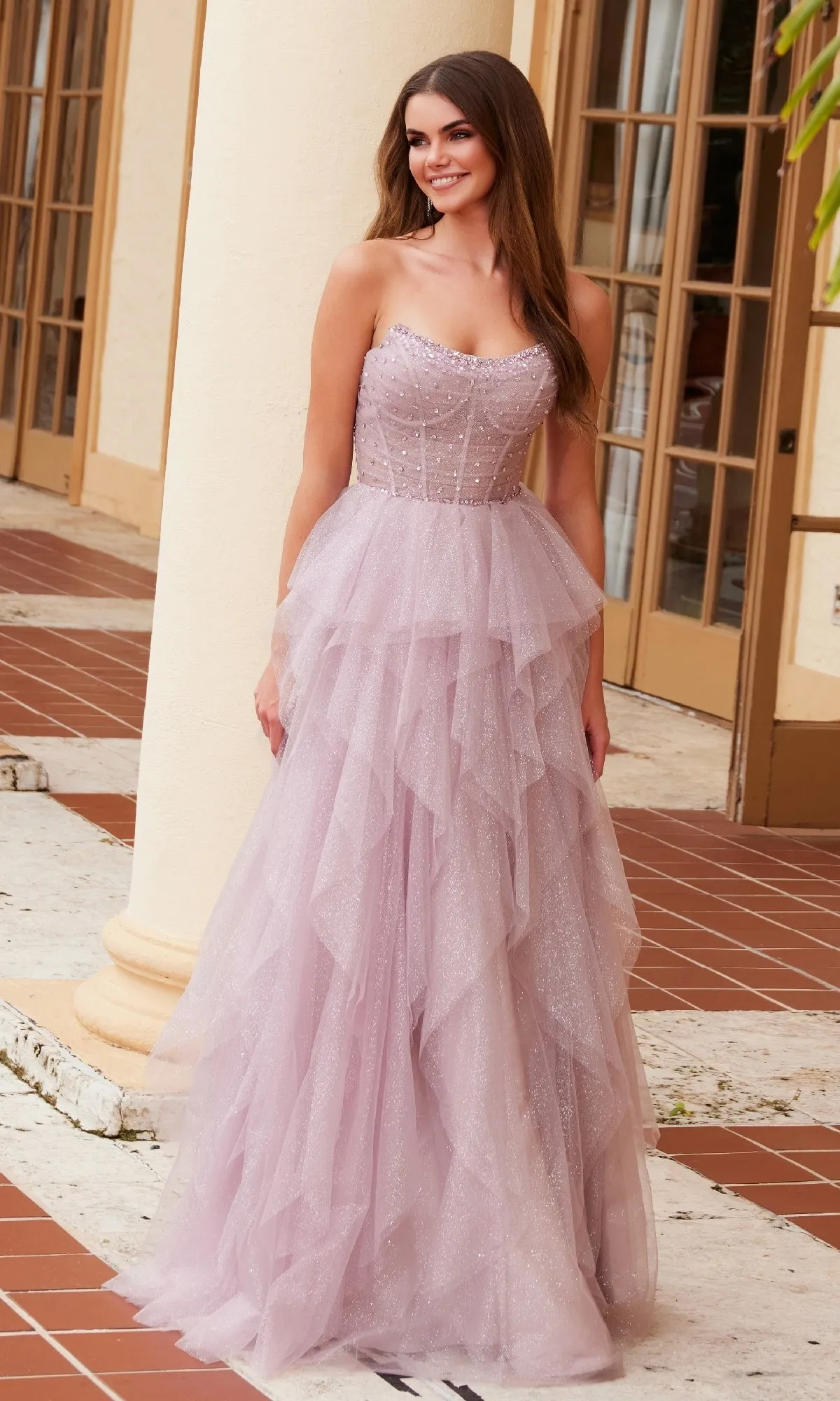 Long Prom Dress: Nox Anabel A1591 sold by PromGirl product image thumbnail 3