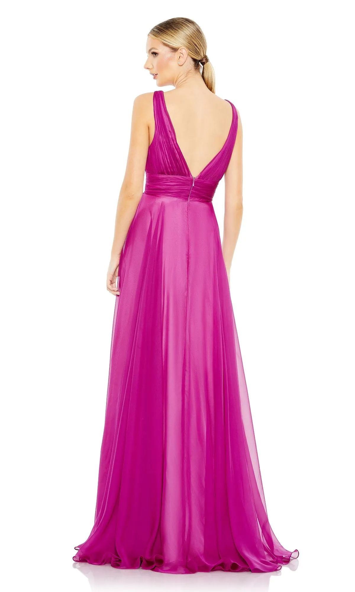 Fuchsia Pink Prom Dress: Mac Duggal 68134 sold by PromGirl product image thumbnail 2