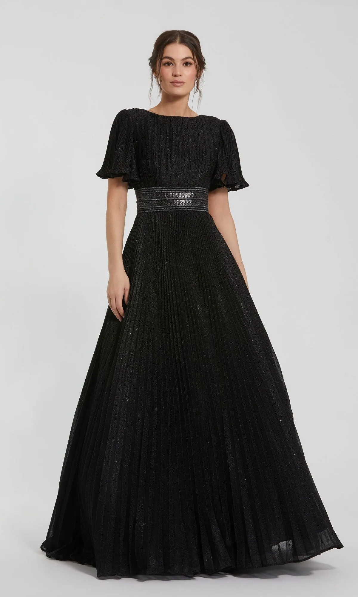 Short Sleeve Long Formal Dress: Mac Duggal 30776 sold by PromGirl