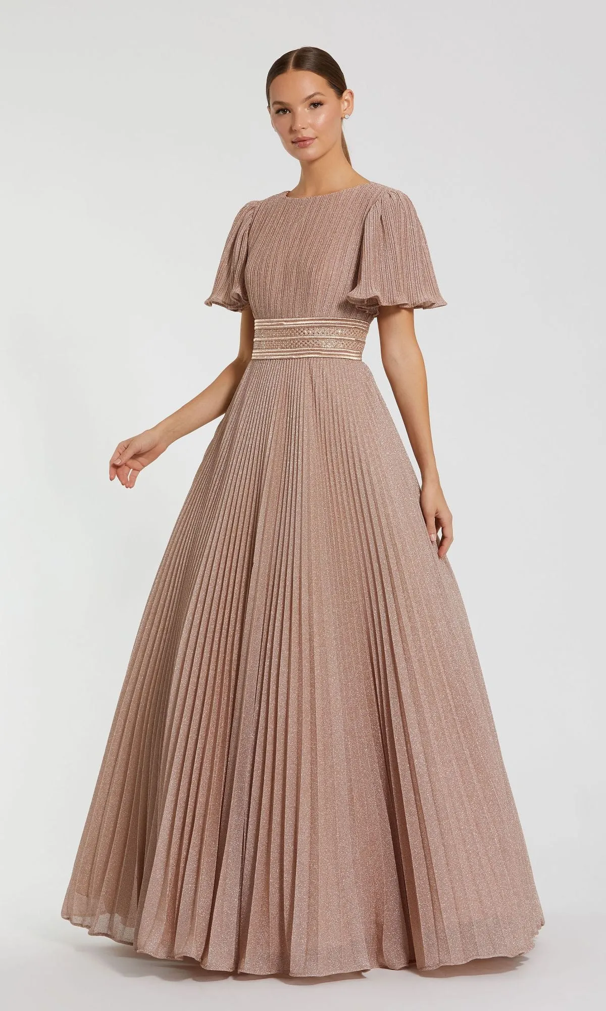 Short Sleeve Long Formal Dress: Mac Duggal 30776 sold by PromGirl product image thumbnail 3