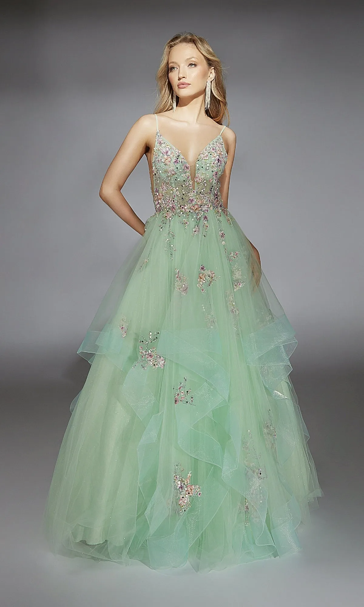 Long Prom Dress: Alyce 61735 sold by PromGirl product image thumbnail 3