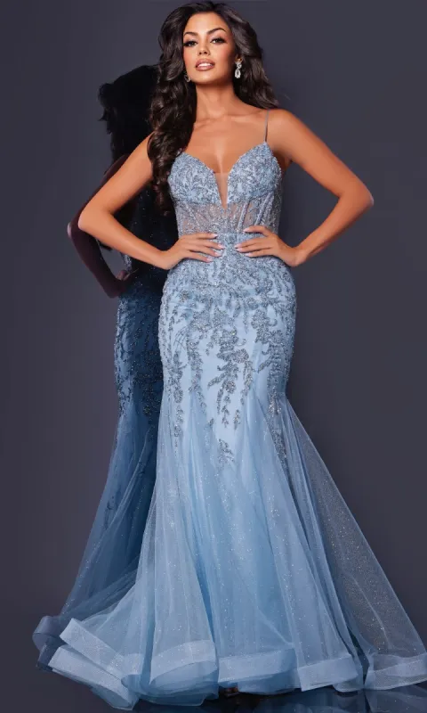Long Prom Dress: Jovani 43845 sold by PromGirl