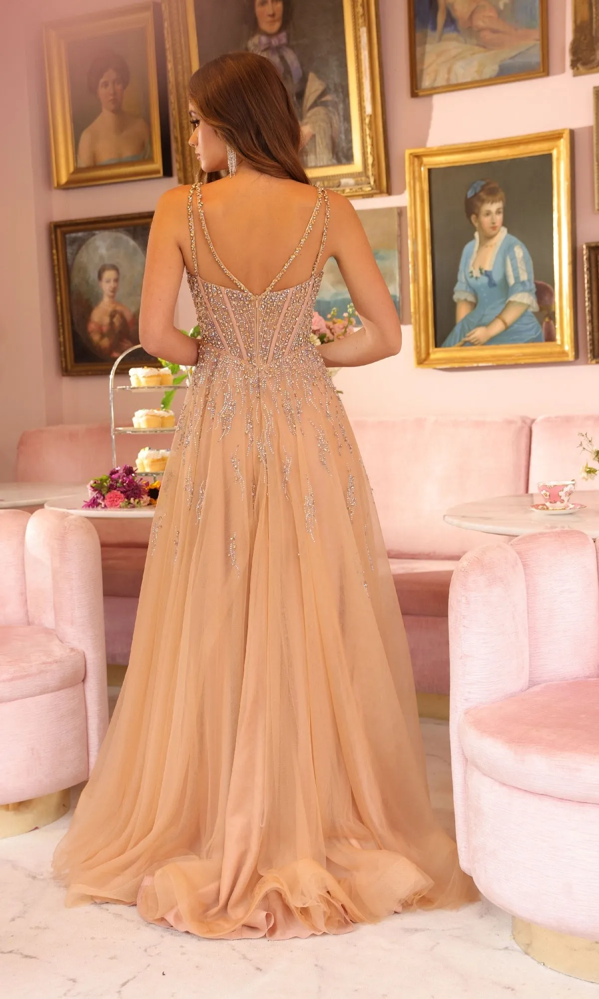 Long A-Line Prom Dress: Ava Presley 40113 sold by PromGirl product image thumbnail 2