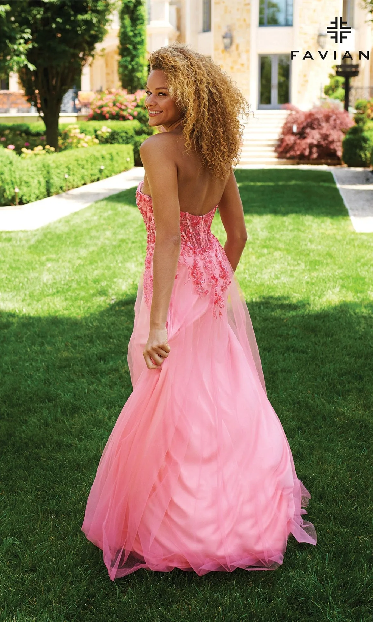 Strapless Corset Prom Dress: Faviana 11233 sold by PromGirl product image thumbnail 2