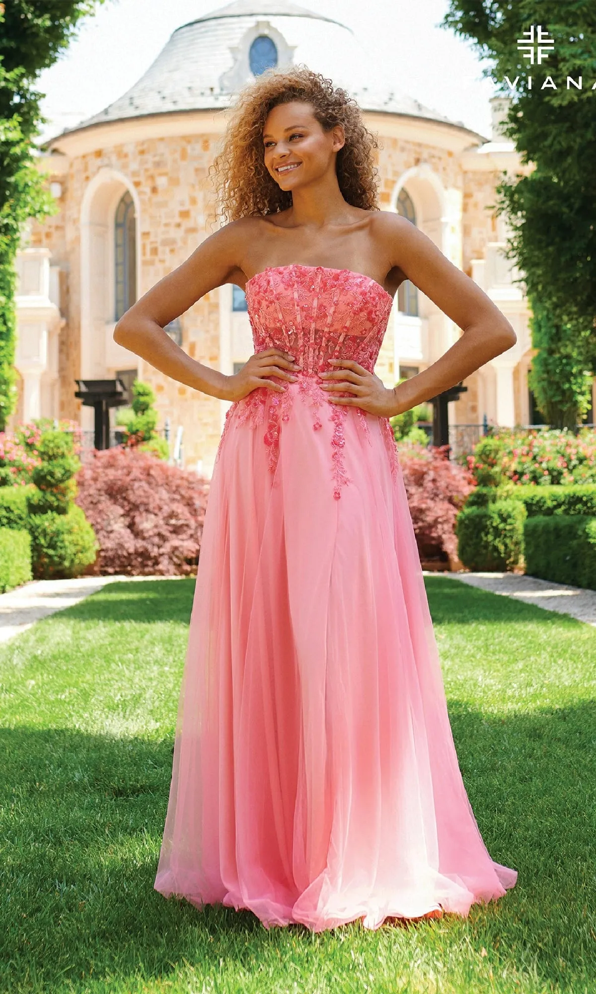Strapless Corset Prom Dress: Faviana 11233 sold by PromGirl