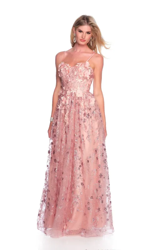 Long Pink Prom Dress: Dave & Johnny 11998 sold by PromGirl