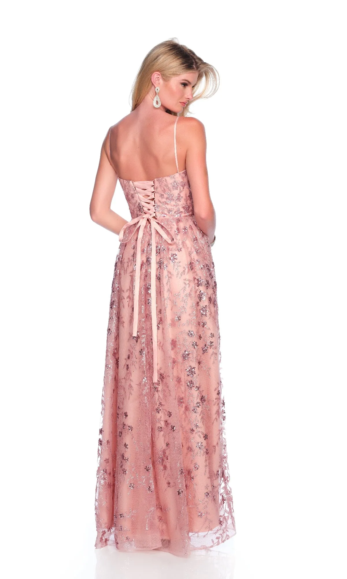 Long Pink Prom Dress: Dave & Johnny 11998 sold by PromGirl product image thumbnail 2