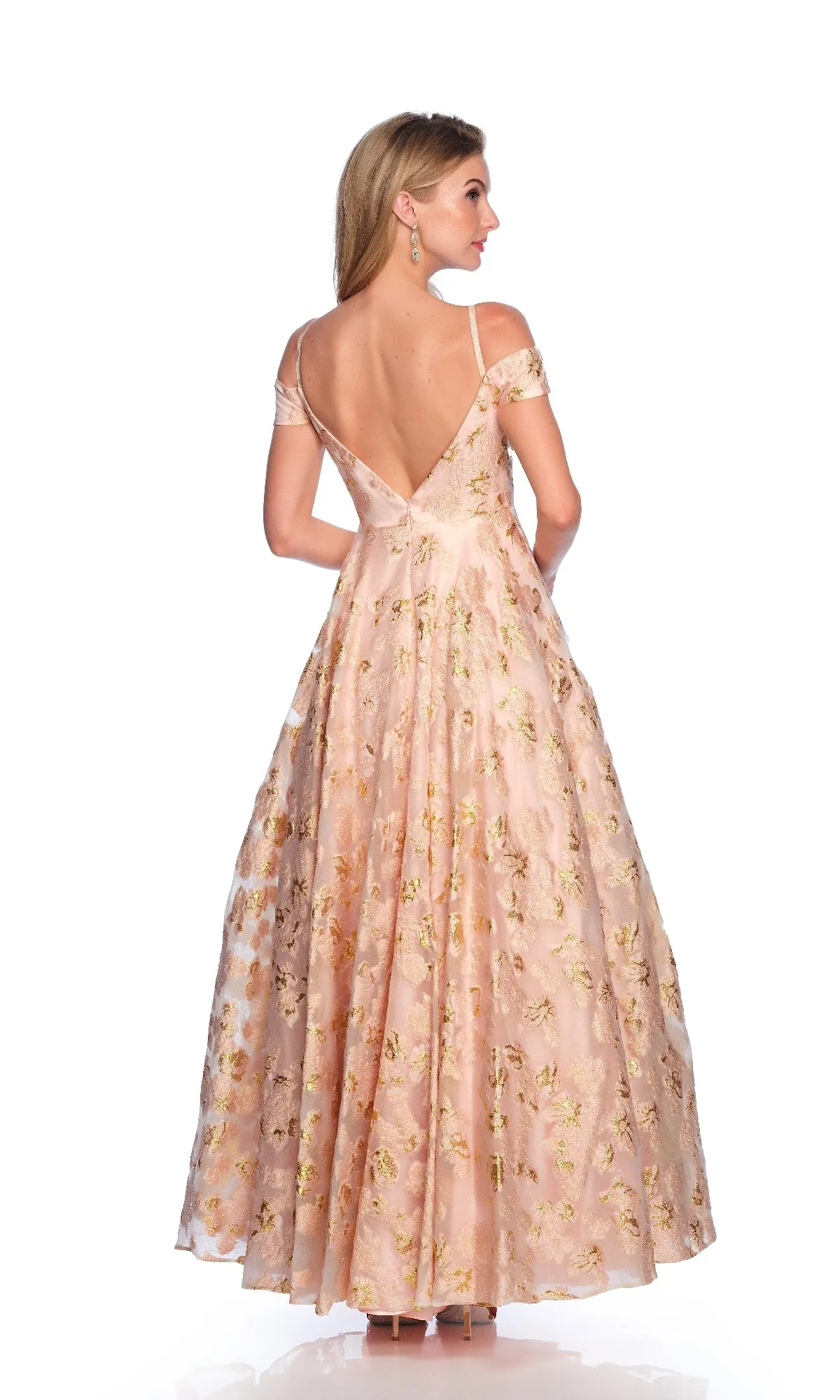 Long Pink Prom Dress: Dave and Johnny 12026 sold by PromGirl product image thumbnail 2