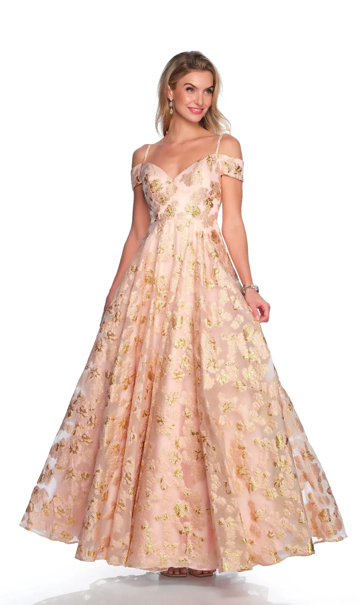 Long Pink Prom Dress: Dave and Johnny 12026 sold by PromGirl