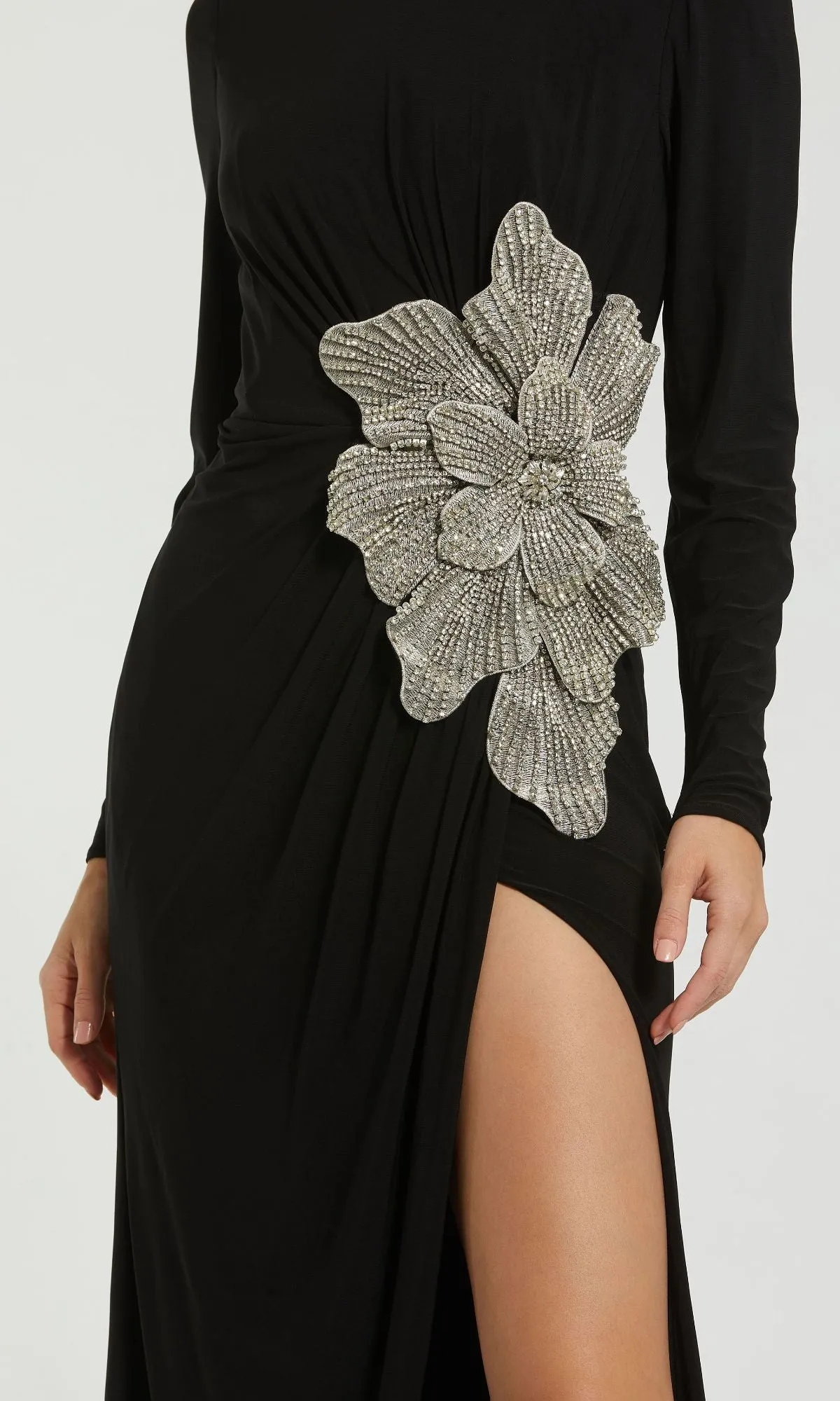 Long Sleeve Black Formal Dress: Mac Duggal 11809 sold by PromGirl product image thumbnail 3