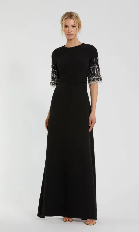 Short Sleeve Sleek Formal Dress: Mac Duggal 2270 sold by PromGirl