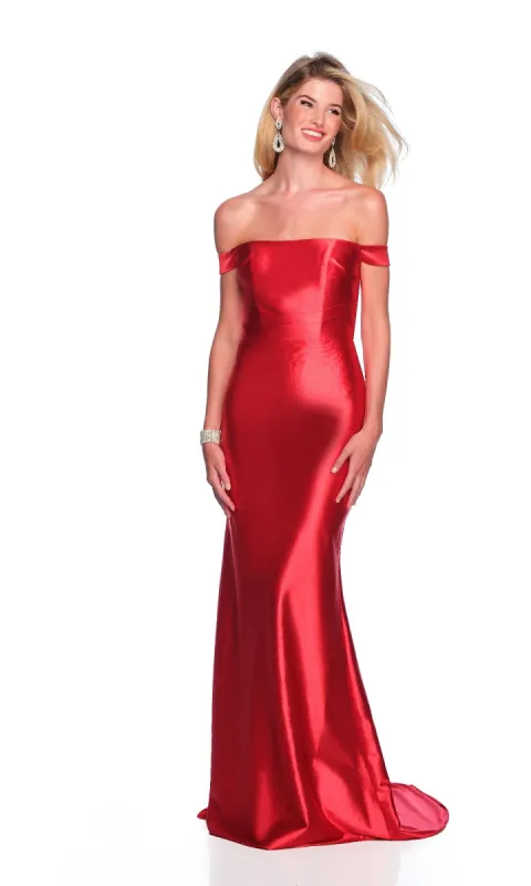 Red Long Prom Dress: Dave & Johnny 12322 sold by PromGirl