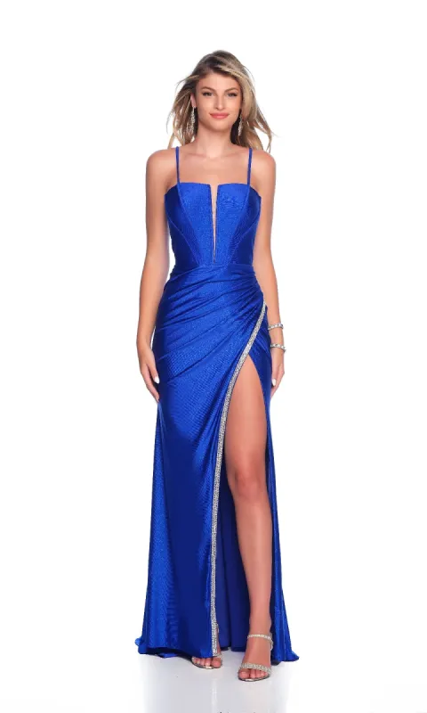 Royal Blue Prom Dress: Dave & Johnny 12337 sold by PromGirl