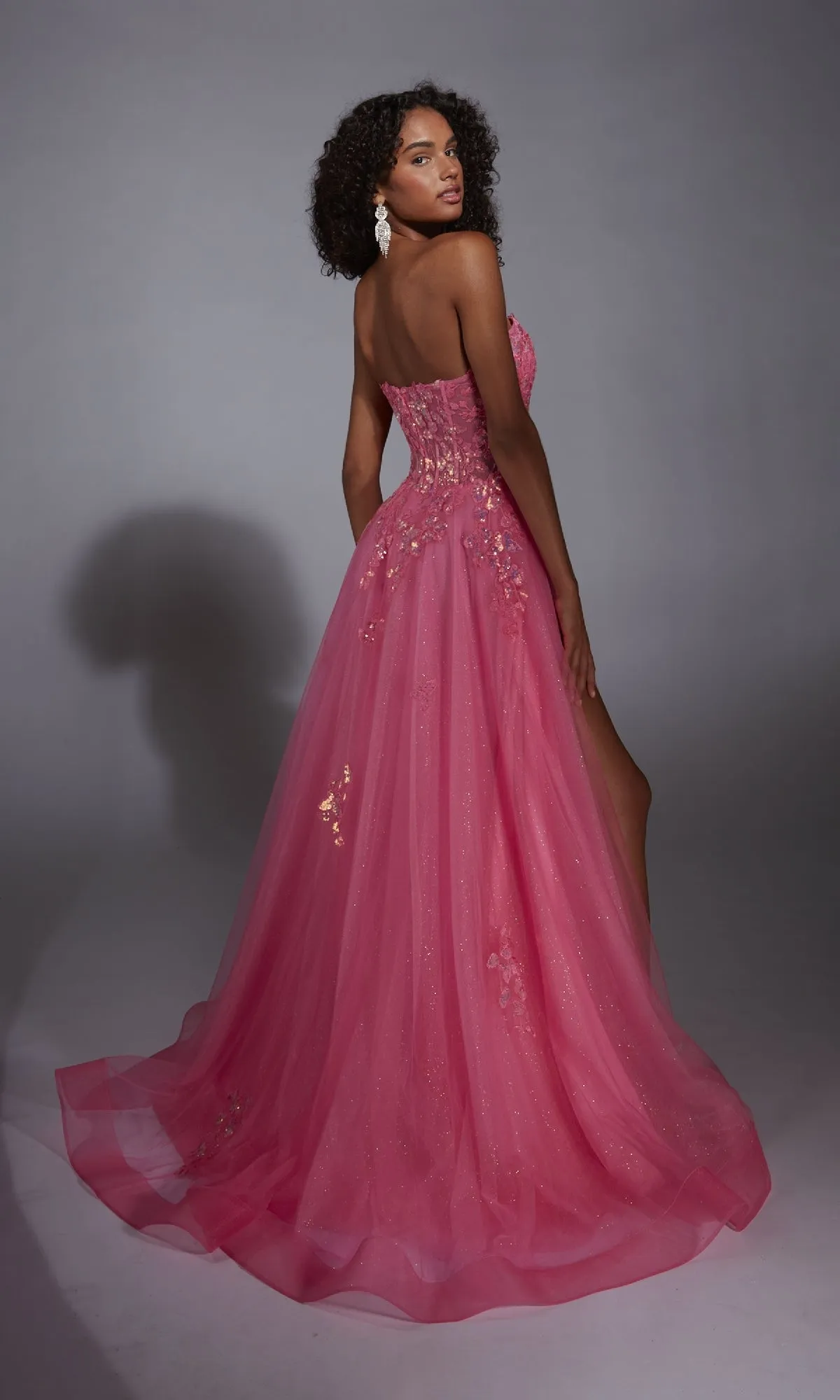 Glitter Tulle Prom Ball Gown: Aerie Couture 298 sold by PromGirl product image thumbnail 2