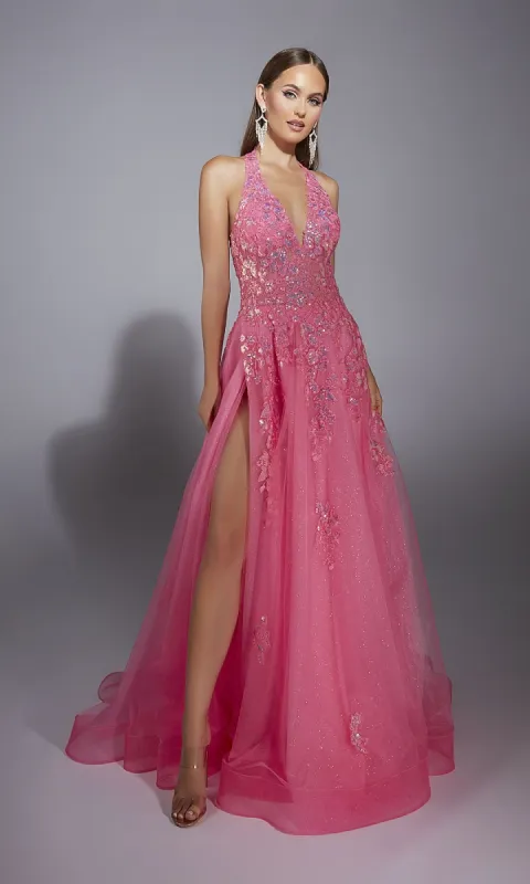 Long Halter Prom Dress: Aerie Couture 296 sold by PromGirl