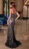 Long Glitter-Lace Prom Dress: Nox Anabel C1632 sold by PromGirl