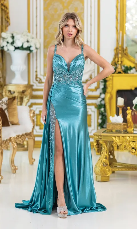 Long Sheer Illusion Prom Dress: Dancing Queen 4470 sold by PromGirl
