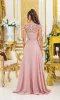 Short-Sleeve Long Prom Dress: Dancing Queen 4499 sold by PromGirl