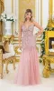 Sequin-Bodice Long Prom Dress: Dancing Queen 4468 sold by PromGirl