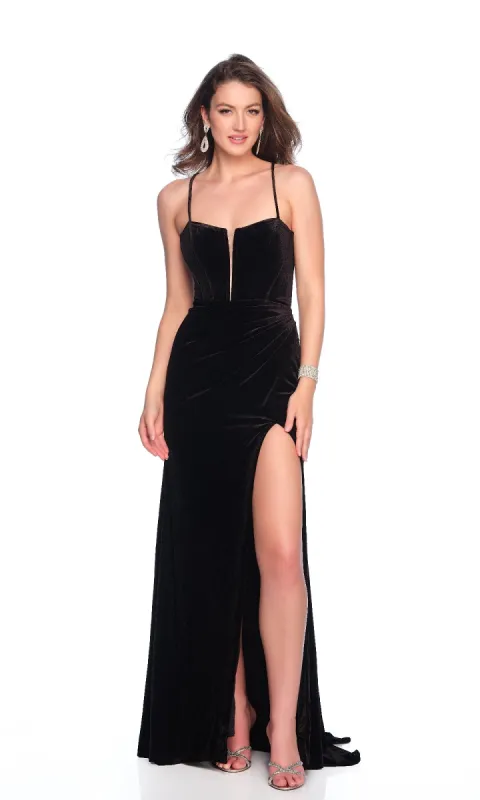 Long Prom Dress: Dave and Johnny 12216 sold by PromGirl