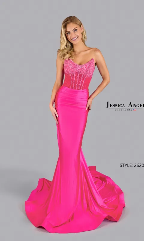 Strapless Corset Prom Gown: Jessica Angel 2620 sold by PromGirl