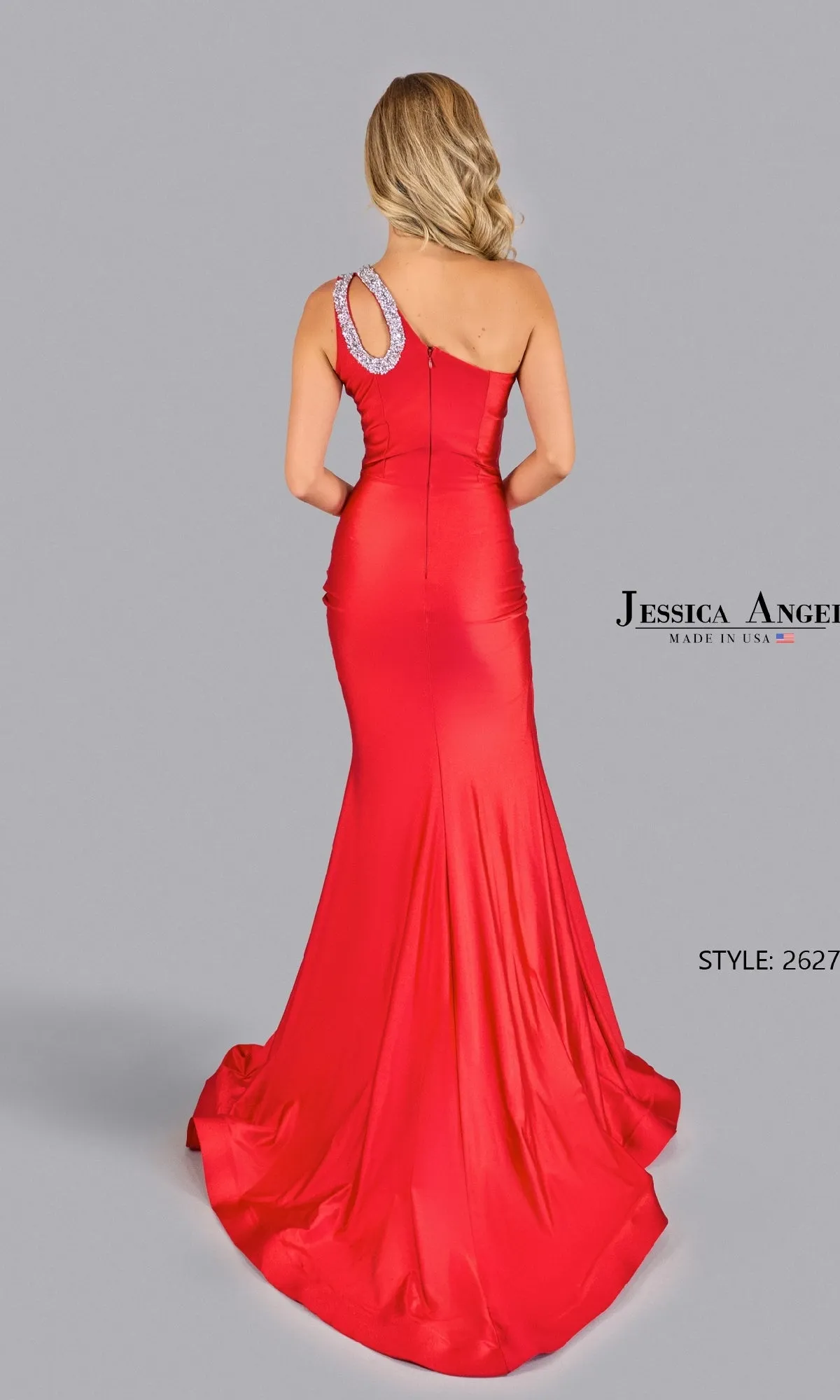 One-Shoulder Cut-Out Prom Gown: Jessica Angel 2627 sold by PromGirl product image thumbnail 2
