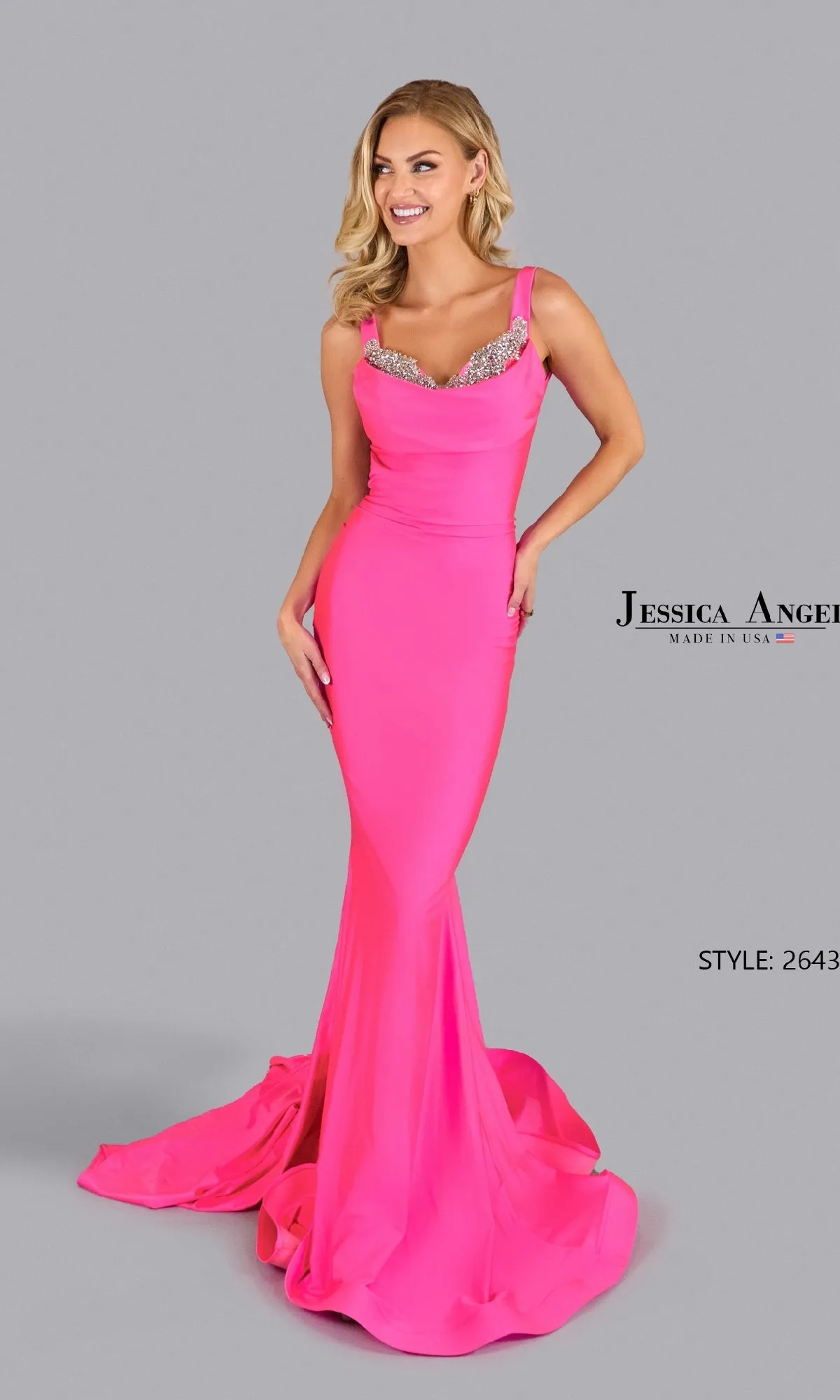 Open-Back Long Prom Dress: Jessica Angel 2643 sold by PromGirl