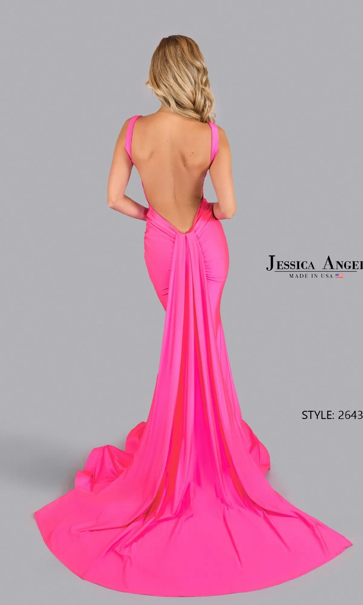 Open-Back Long Prom Dress: Jessica Angel 2643 sold by PromGirl product image thumbnail 2