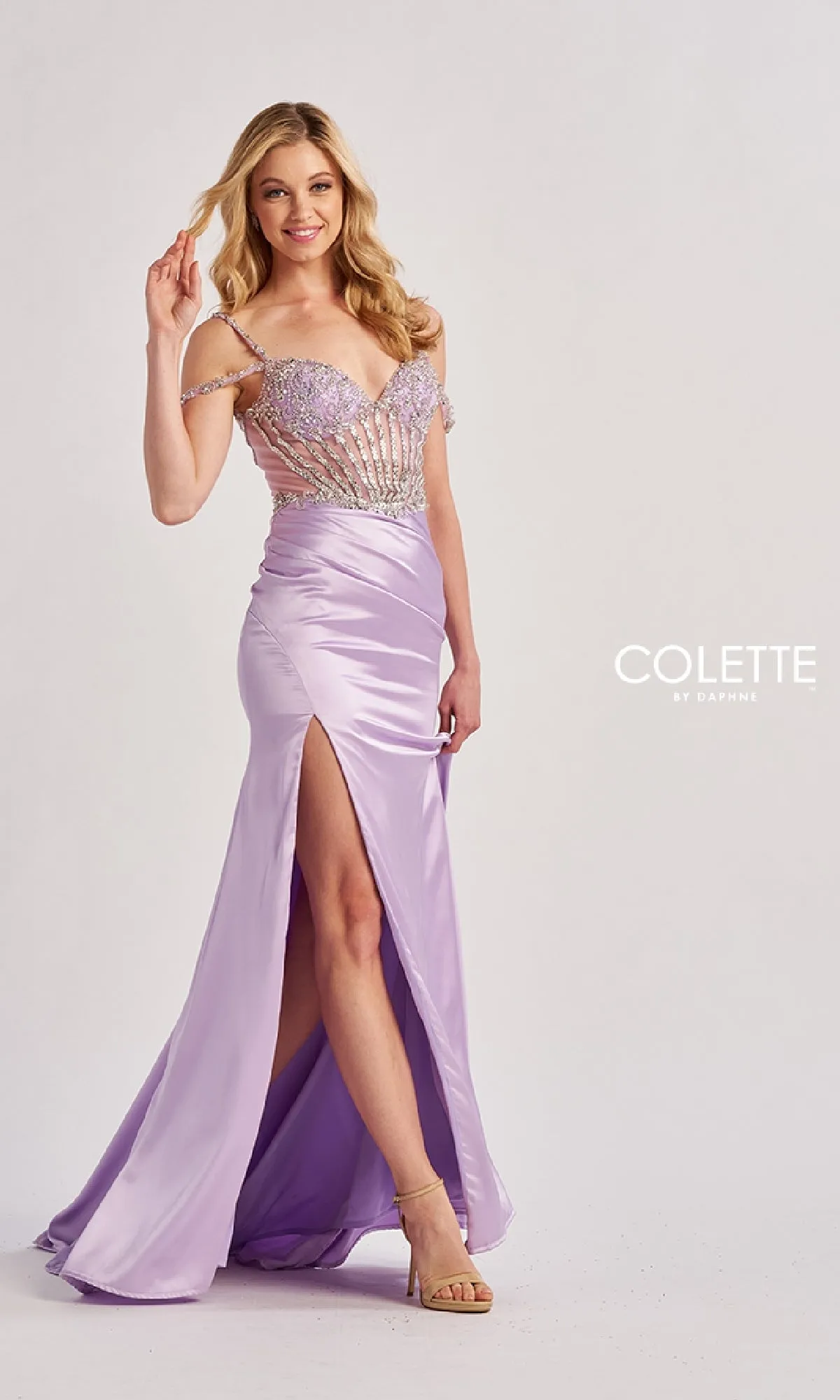 Long Prom Dress: Colette CL8460 sold by PromGirl
