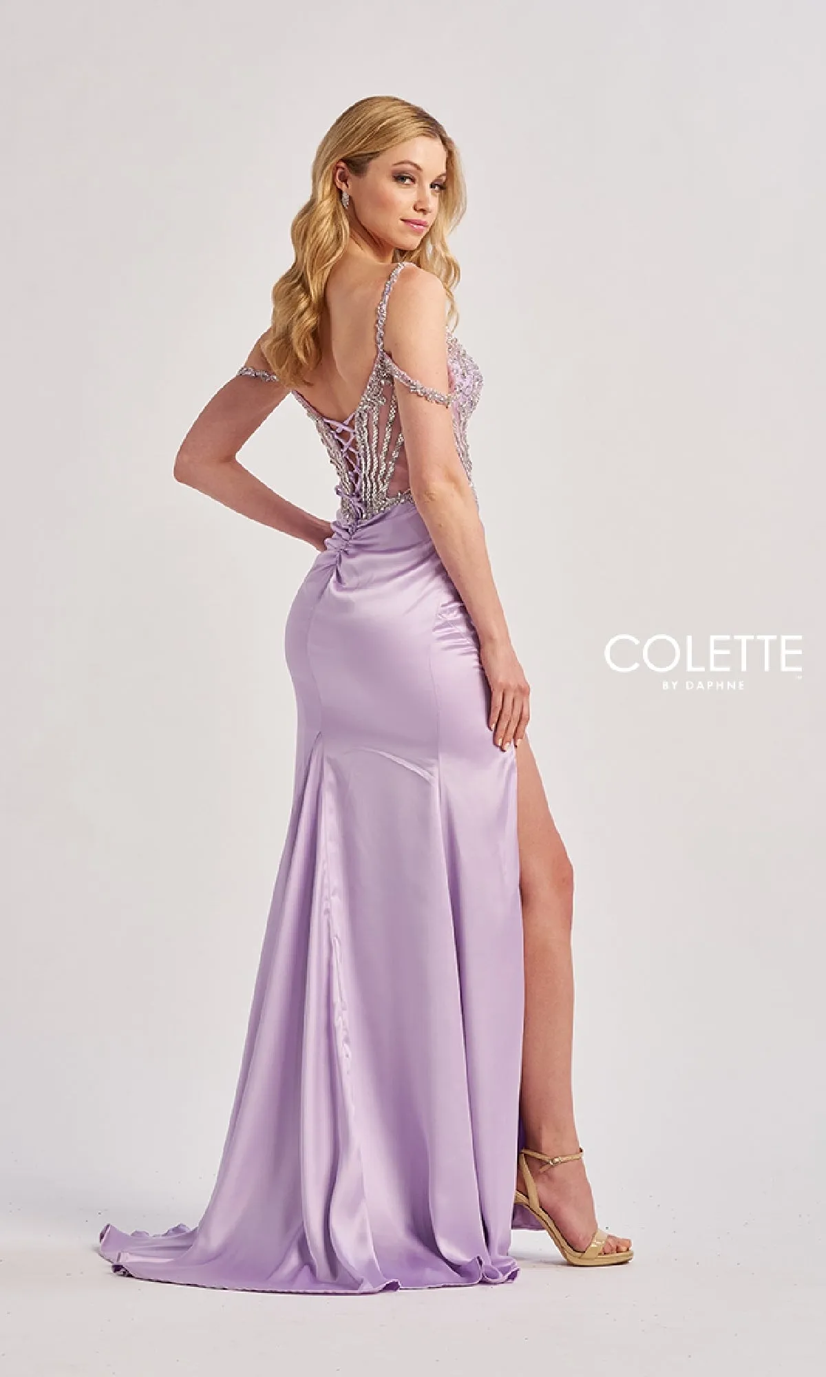 Long Prom Dress: Colette CL8460 sold by PromGirl product image thumbnail 2