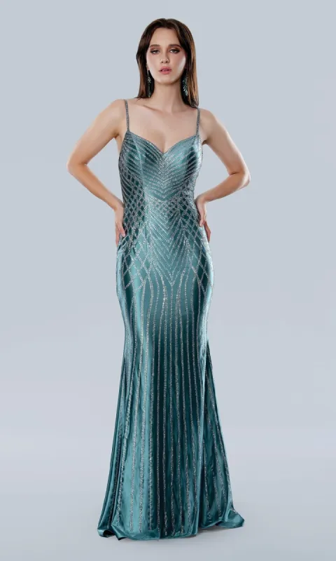 Long Prom Dress: Stella Couture 25185 sold by PromGirl