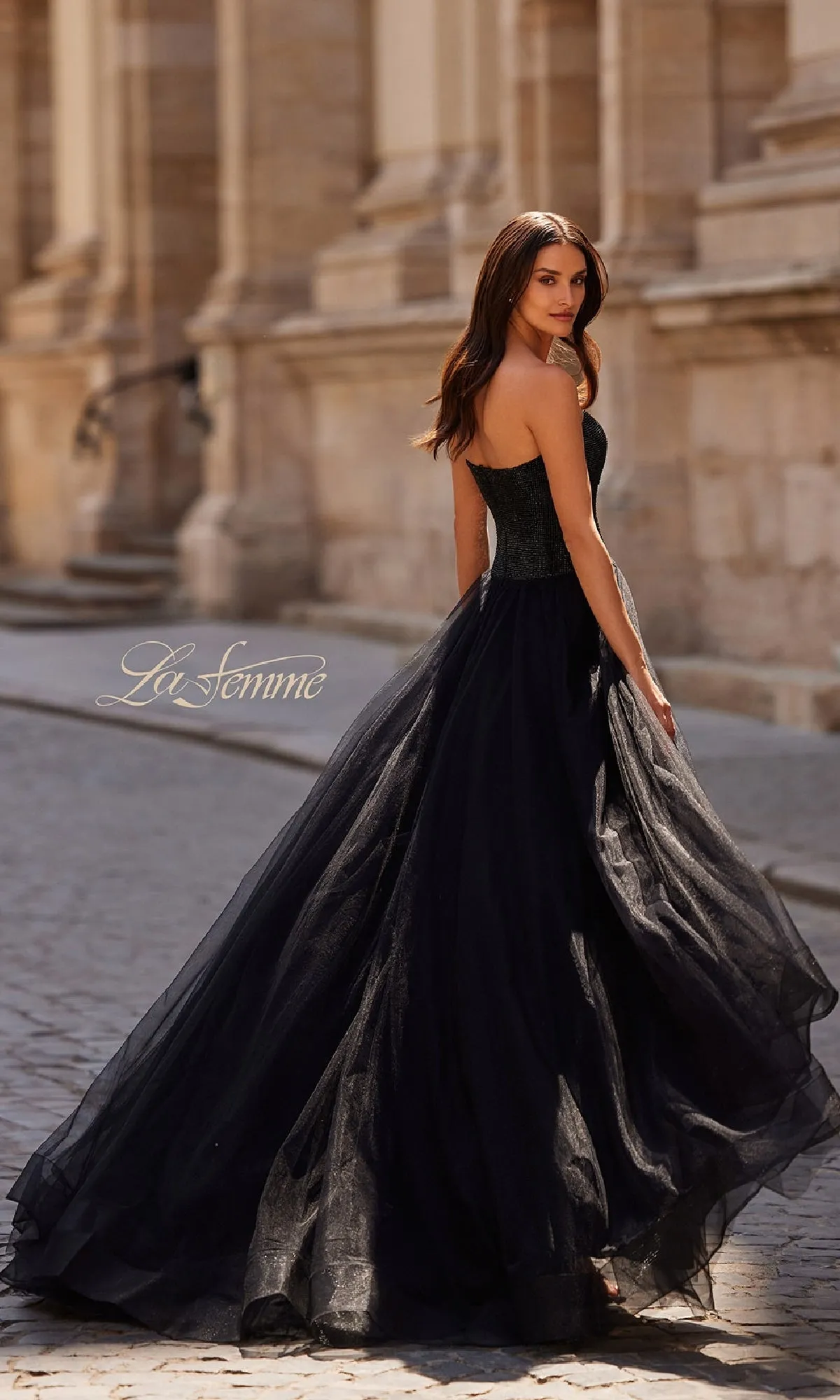 Strapless Long Prom Ball Gown" La Femme 32690 sold by PromGirl product image thumbnail 2