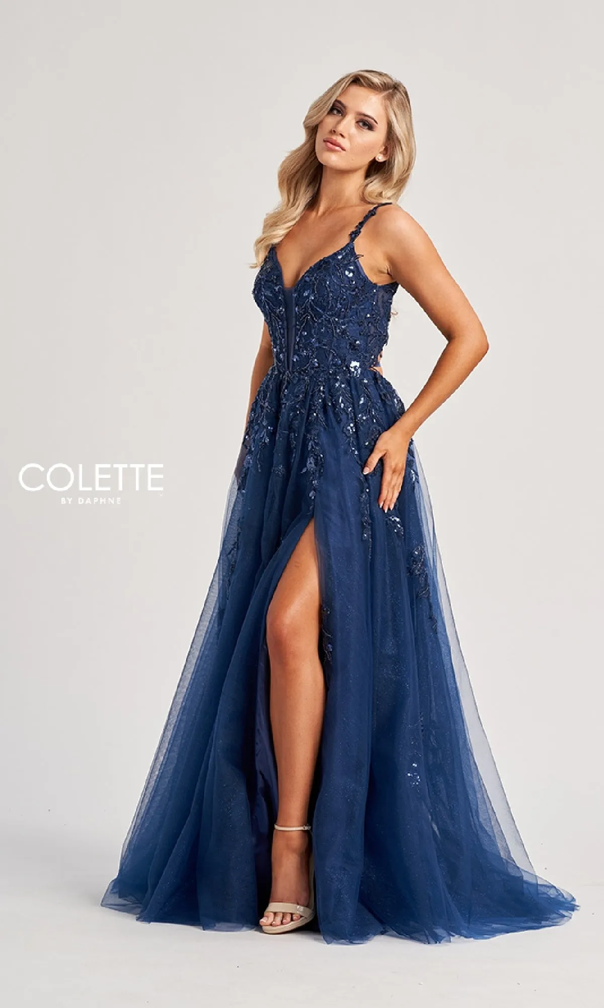 Long Prom Dress: Colette CL8060 sold by PromGirl product image thumbnail 5