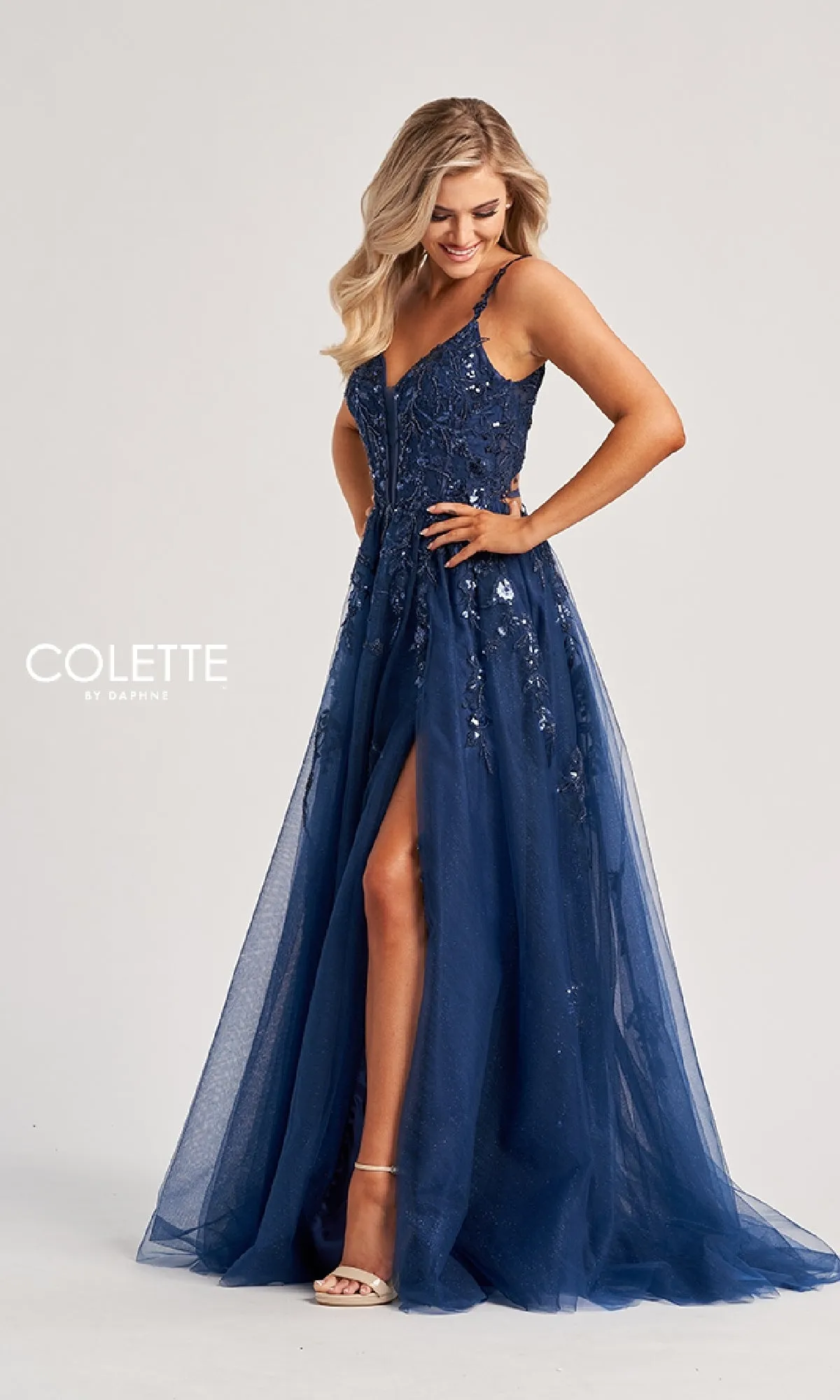 Long Prom Dress: Colette CL8060 sold by PromGirl product image thumbnail 3