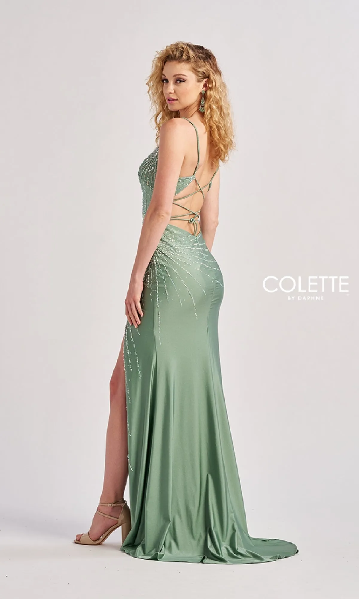 Long Prom Dress: Colette CL8555 sold by PromGirl product image thumbnail 2