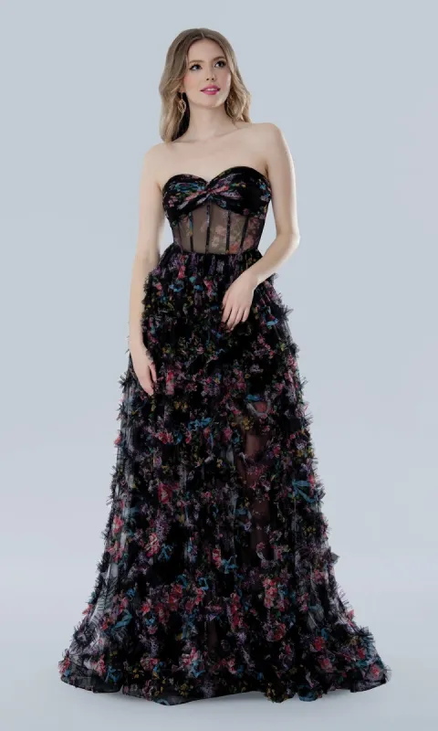Strapless Prom Ball Gown: Stella Couture 25117 sold by PromGirl