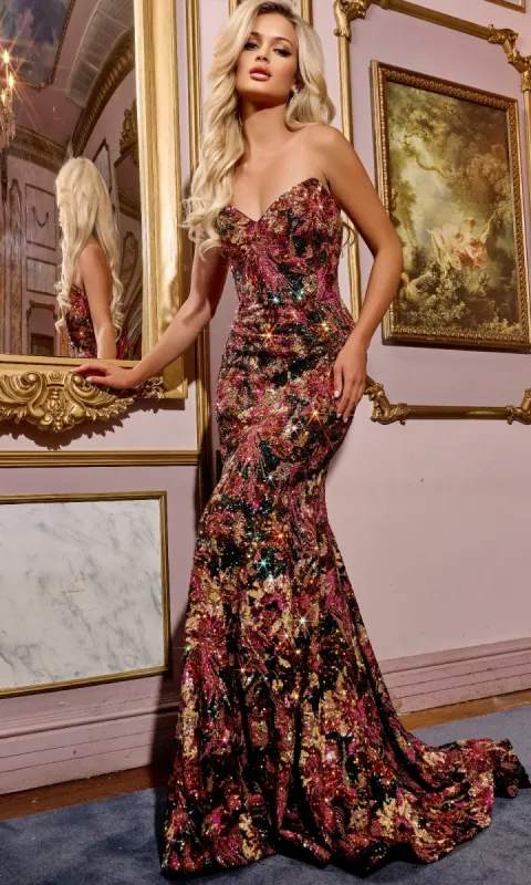 Long Prom Dress: Jovani 44072 sold by PromGirl