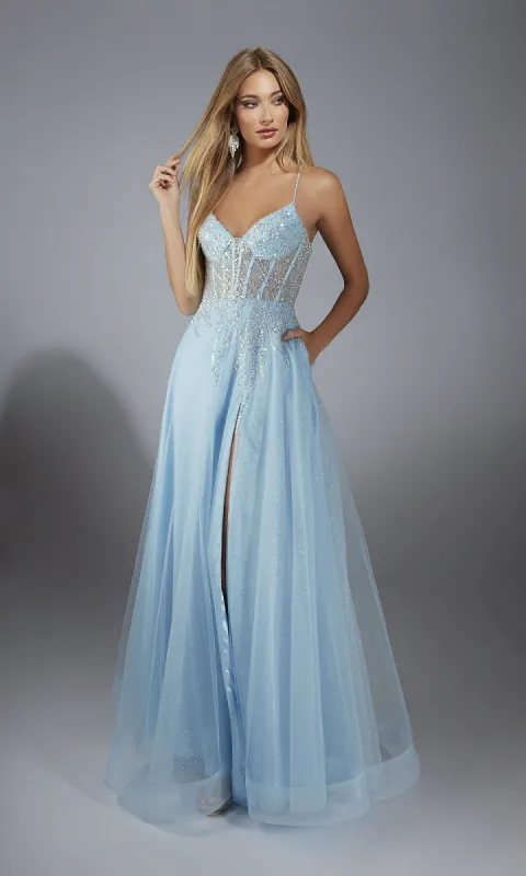 Light Blue A-Line Prom Dress: Aerie Couture 292 sold by PromGirl