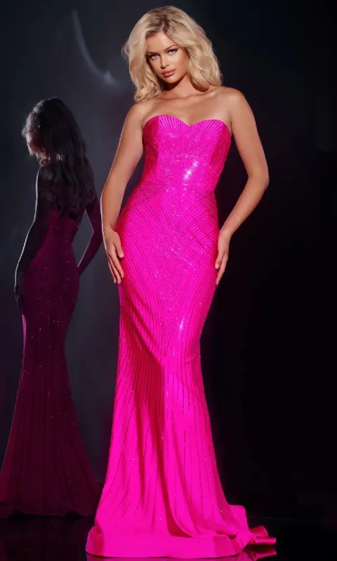 Long Prom Dress: Jovani 38655 sold by PromGirl