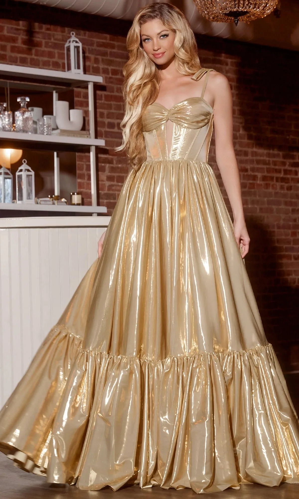 Long Prom Dress: Jovani 43596 sold by PromGirl