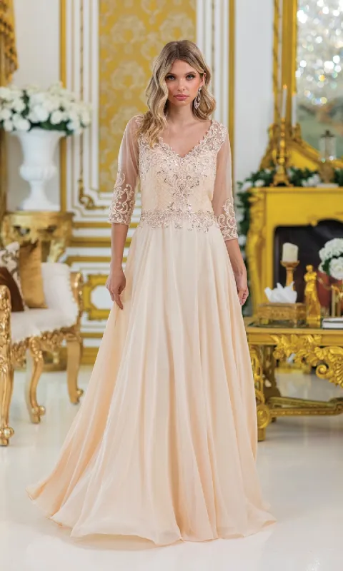Long Sleeve Long Formal Dress: Dancing Queen 4497 sold by PromGirl