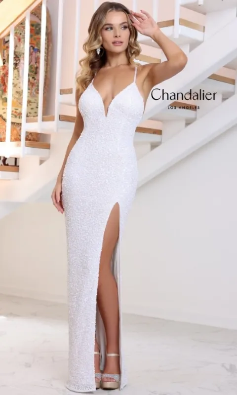 Long Prom Dress: Chandalier 30179 sold by PromGirl